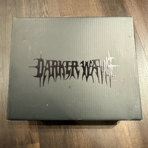 Dolls Kill Black Combat Boots with Buckle Straps - Picture 8 of 8